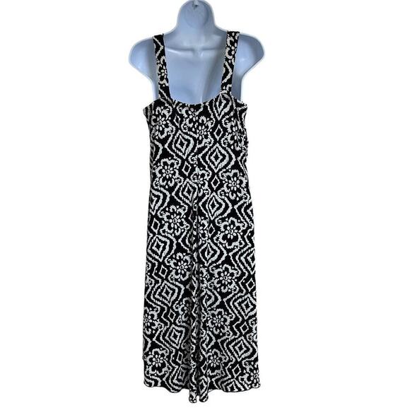 En Focus Studio Dress Womens Size 14 Brown Cream Casual‎ Beaded Sleeveless READ - Picture 3 of 15